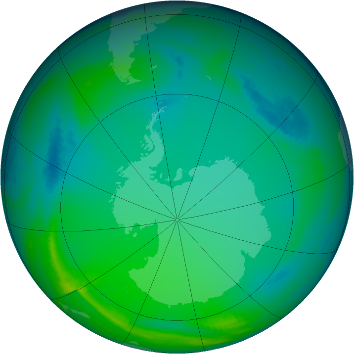 Ozone Map 1998-07-03